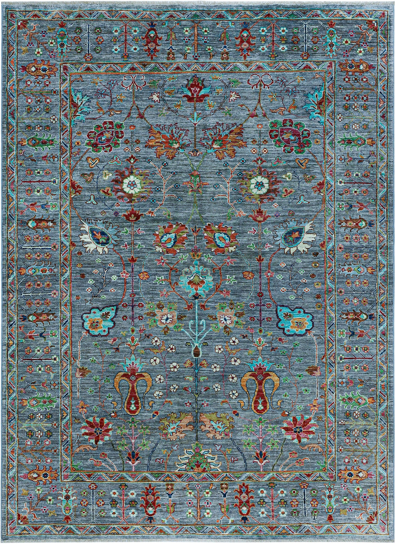 Handmade Ziegler Decorative Floral Rug, 249x180cm