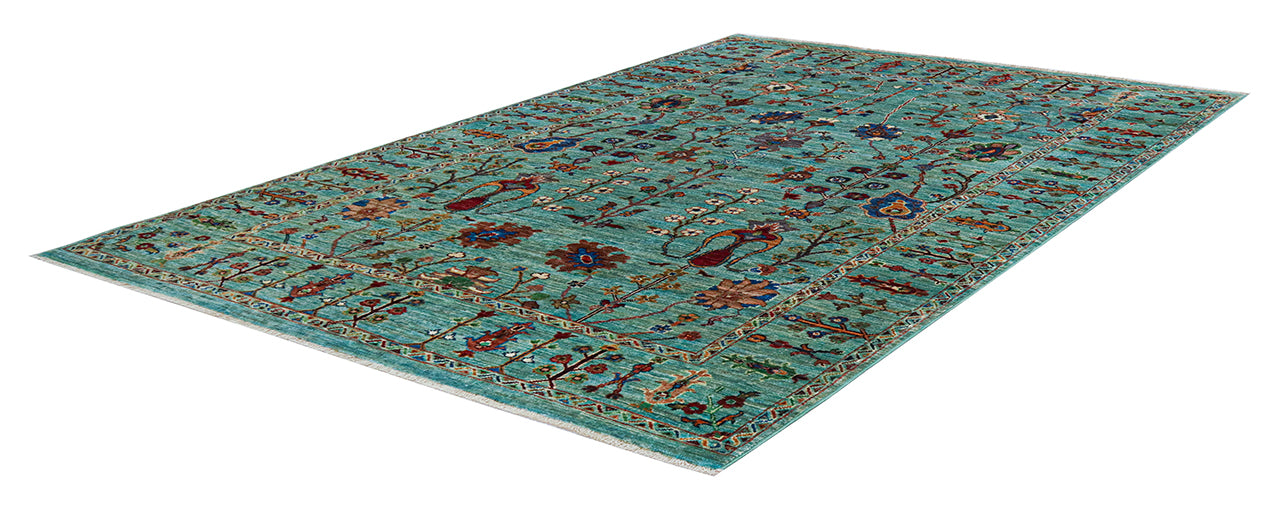 Handmade Ziegler Decorative Floral Rug, 216x151cm