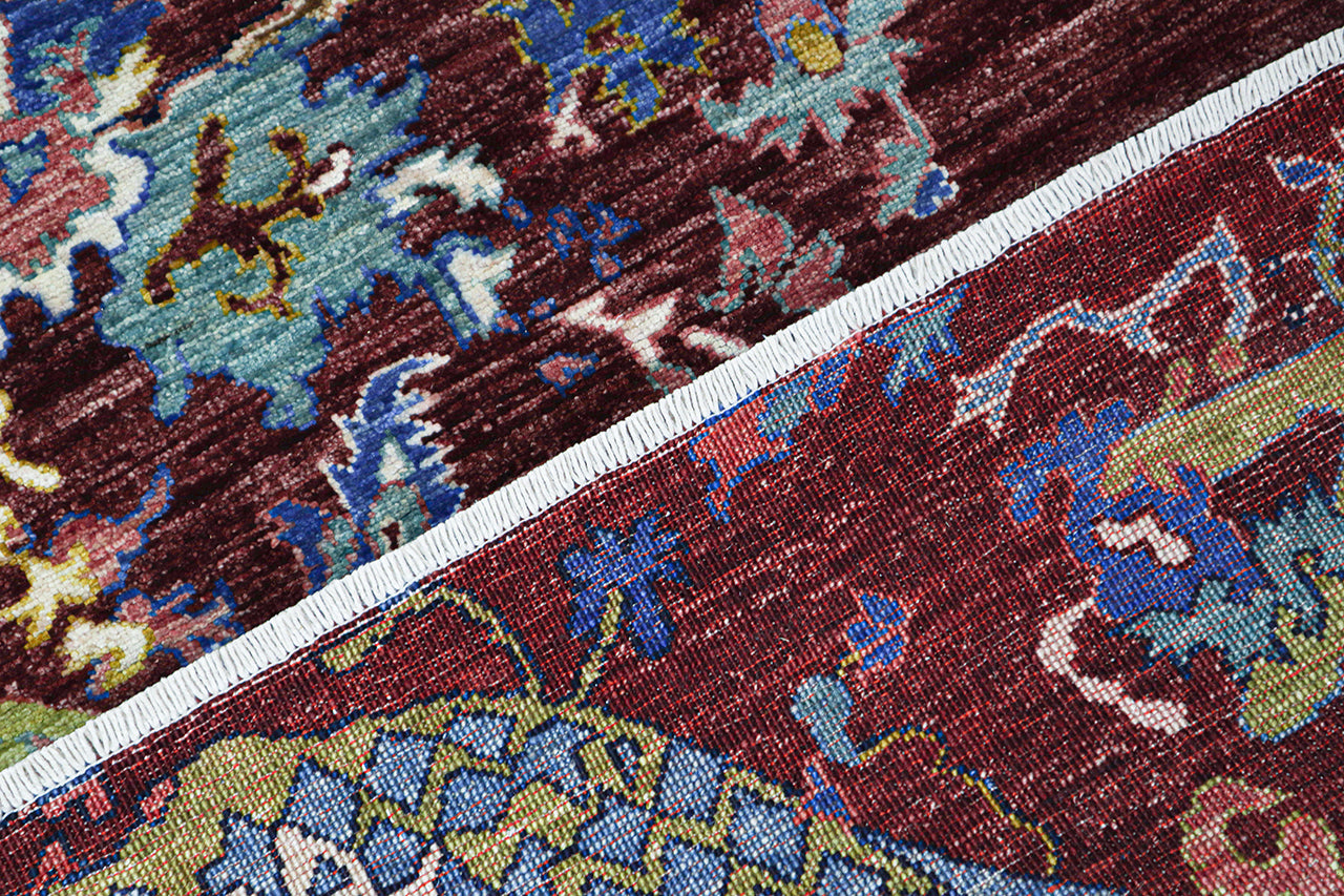 Tappeto Moderno Afghan Dragon, fatto a mano 308x208cm