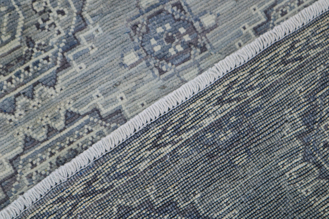 Classic Kazak carpet, Grey, handmade, 178x109cm