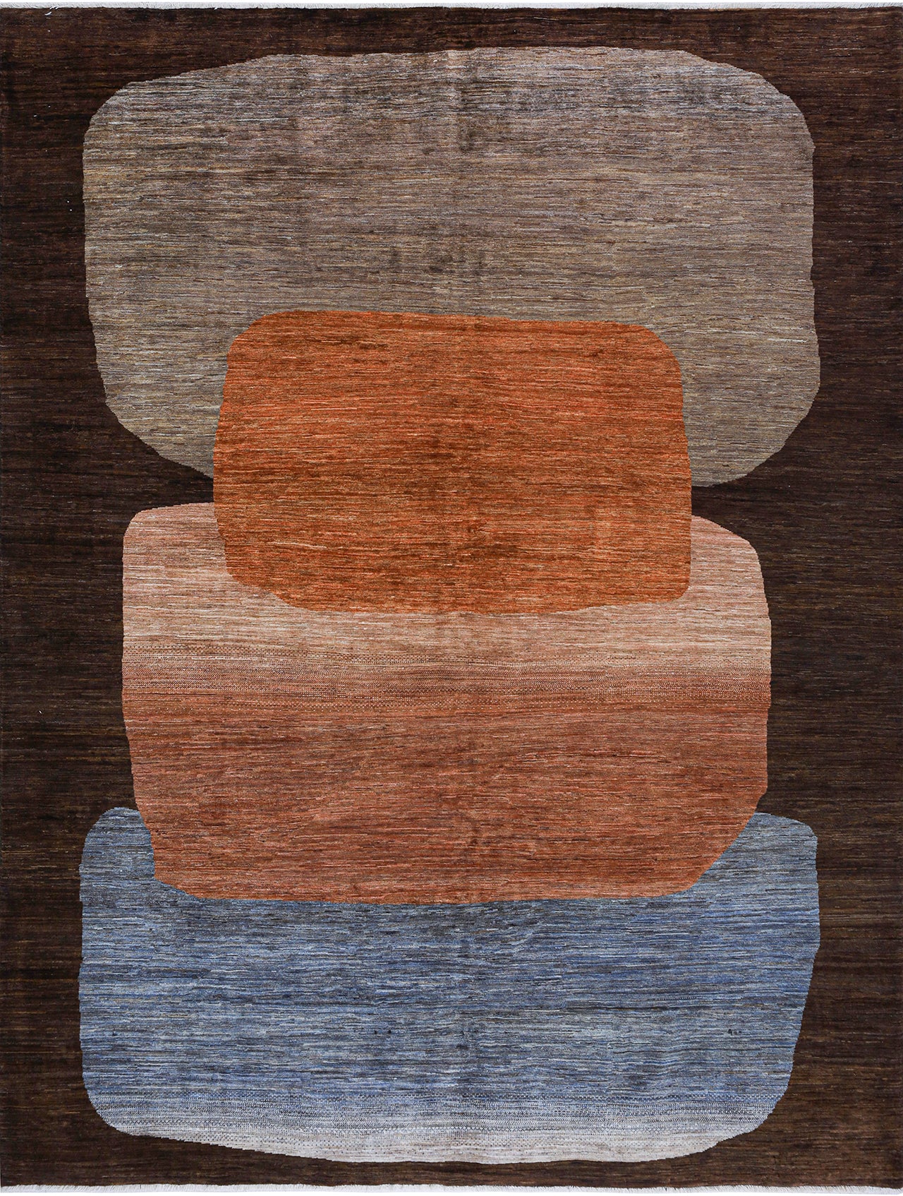 Modern design wool carpet, handmade, multi, 298x230cm