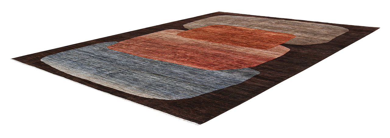 Modern design wool carpet, handmade, multi, 298x230cm