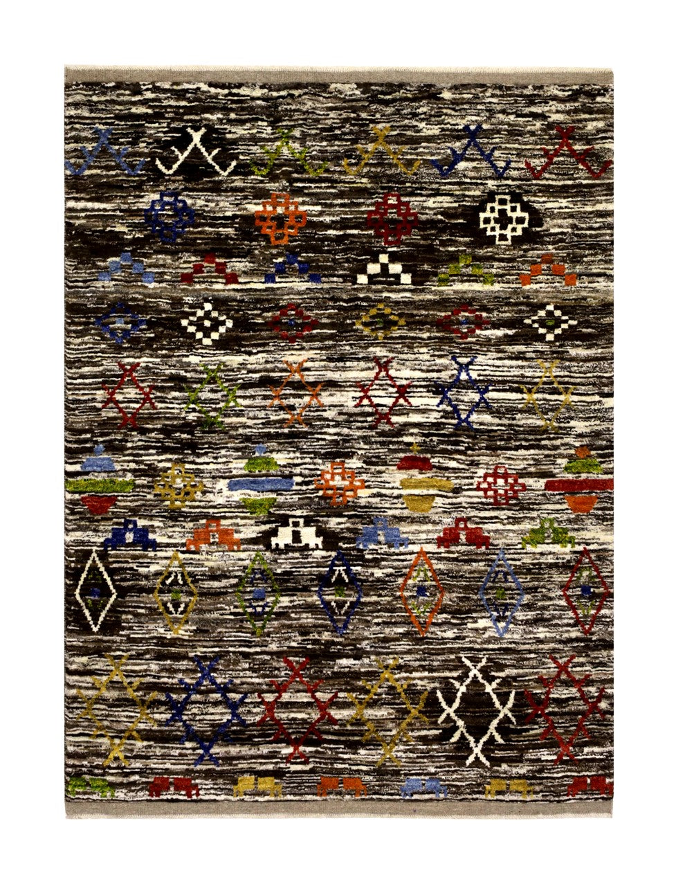 Handmade Tribal Berber Style Rug, 203x155cm