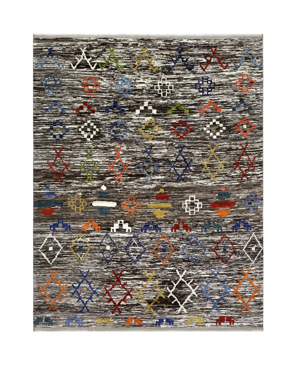 Handmade Tribal Berber Style Rug, 294x238cm