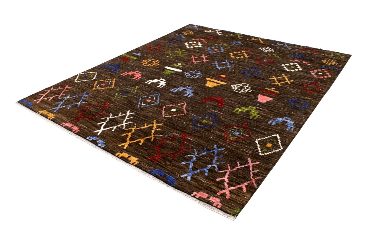 Handmade Tribal Rug Brown 296_230 cm