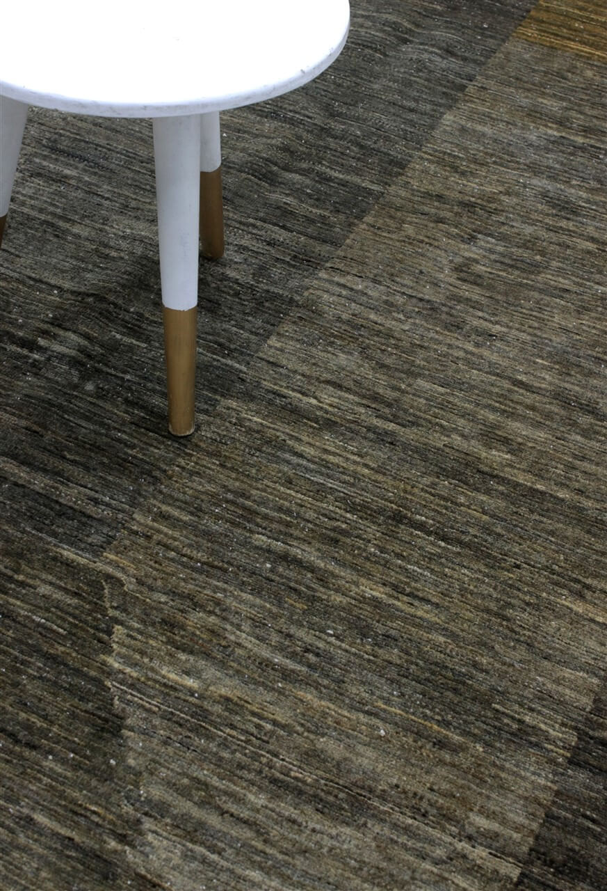 Handmade Modern Wool Rug, Geometric Design, 237x172cm