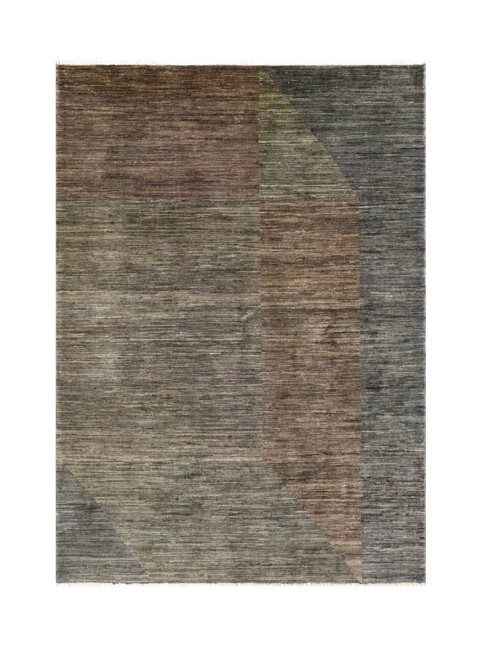 Tappeto Moderno in lana, fatto a mano, design geometrico 244x166cm