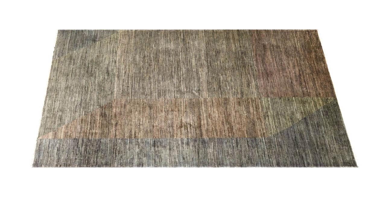 Tappeto Moderno in lana, fatto a mano, design geometrico 244x166cm