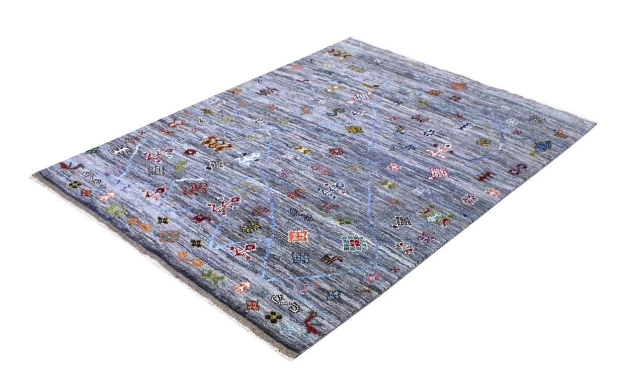 Tappeto stile berbero tribale, fatto a mano 202x154cm