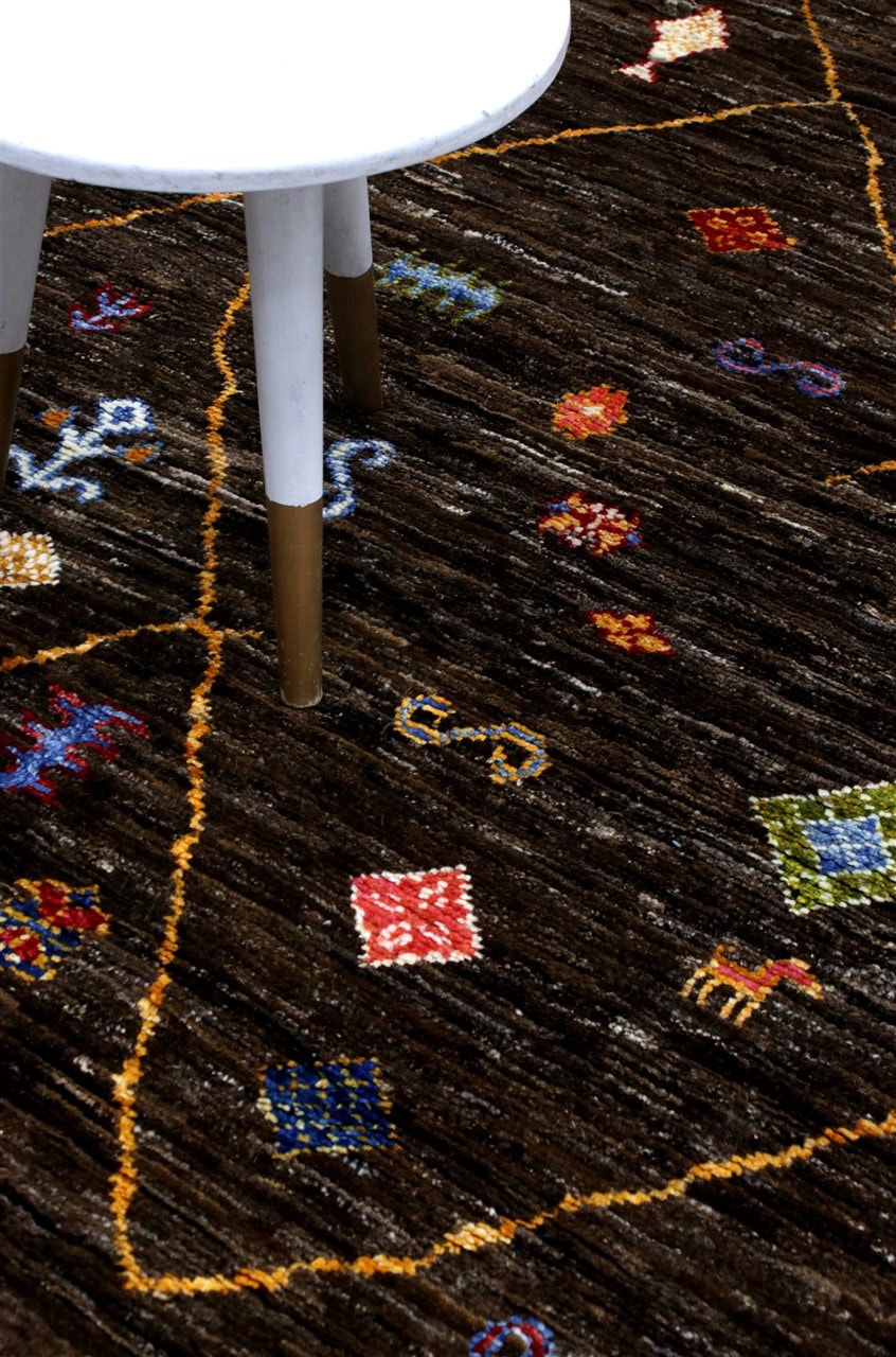 Handmade Tribal Berber Style Rug, 227x156cm