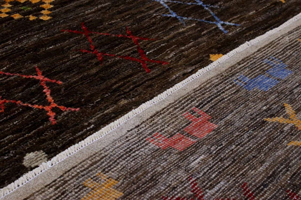 Handmade Tribal Berber Style Rug, 202x148cm