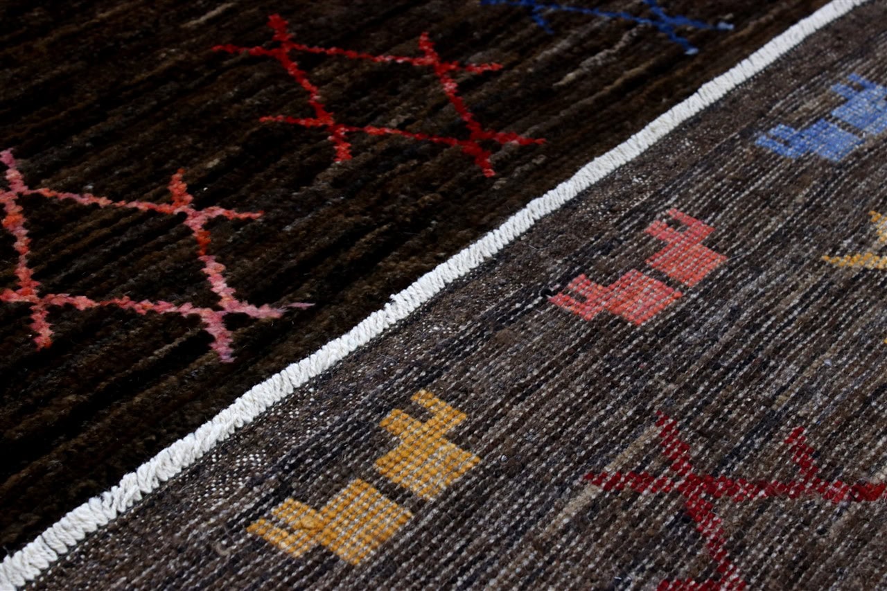 Handmade Tribal Berber Style Rug, 206x160cm