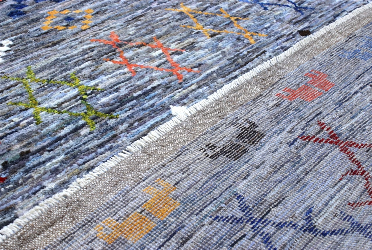 Handmade Tribal Berber Style Rug, 197x153cm