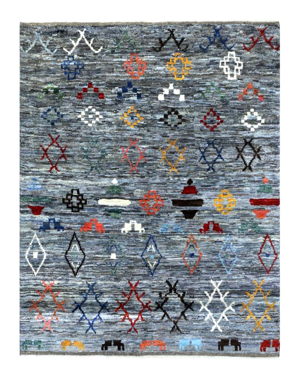 Handmade Tribal Berber Style Rug, 196x157cm