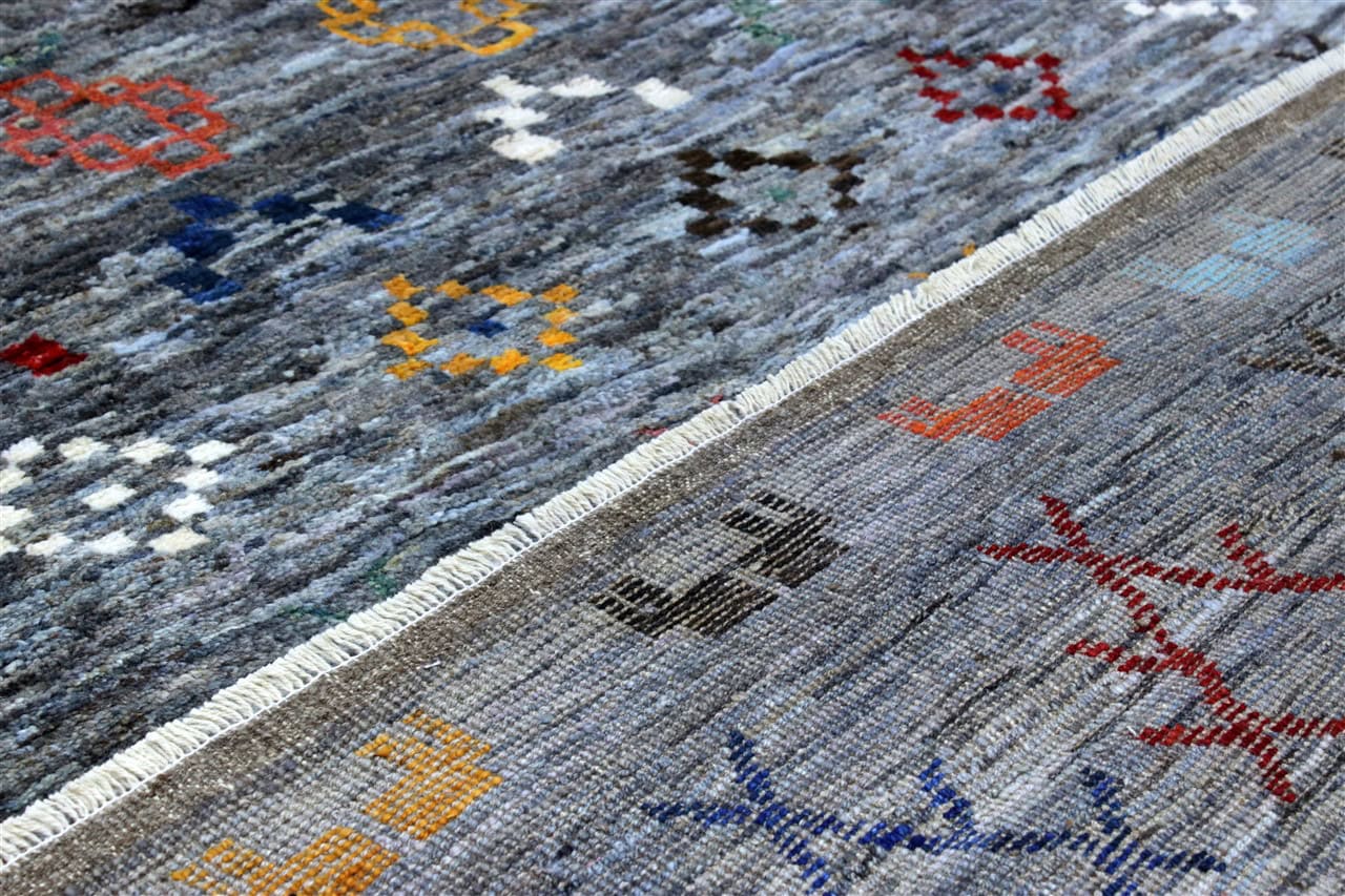 Handmade Tribal Berber Style Rug, 196x157cm