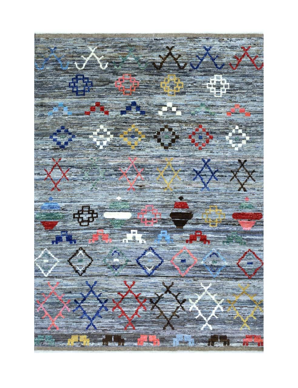 Handmade Tribal Berber Style Rug, 240x176cm