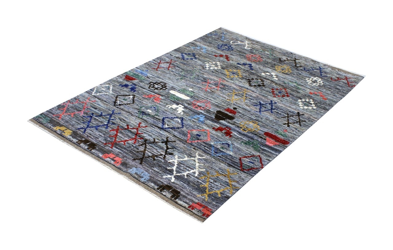 Handmade Tribal Berber Style Rug, 240x176cm