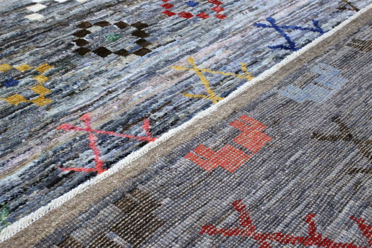 Handmade Tribal Berber Style Rug, 240x176cm