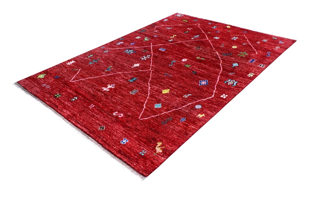 Handmade Tribal Berber Style Rug, 239x175cm