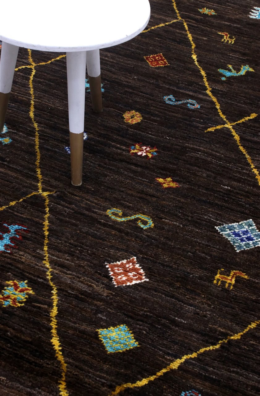 Handmade Tribal Berber Style Rug, 235x174cm