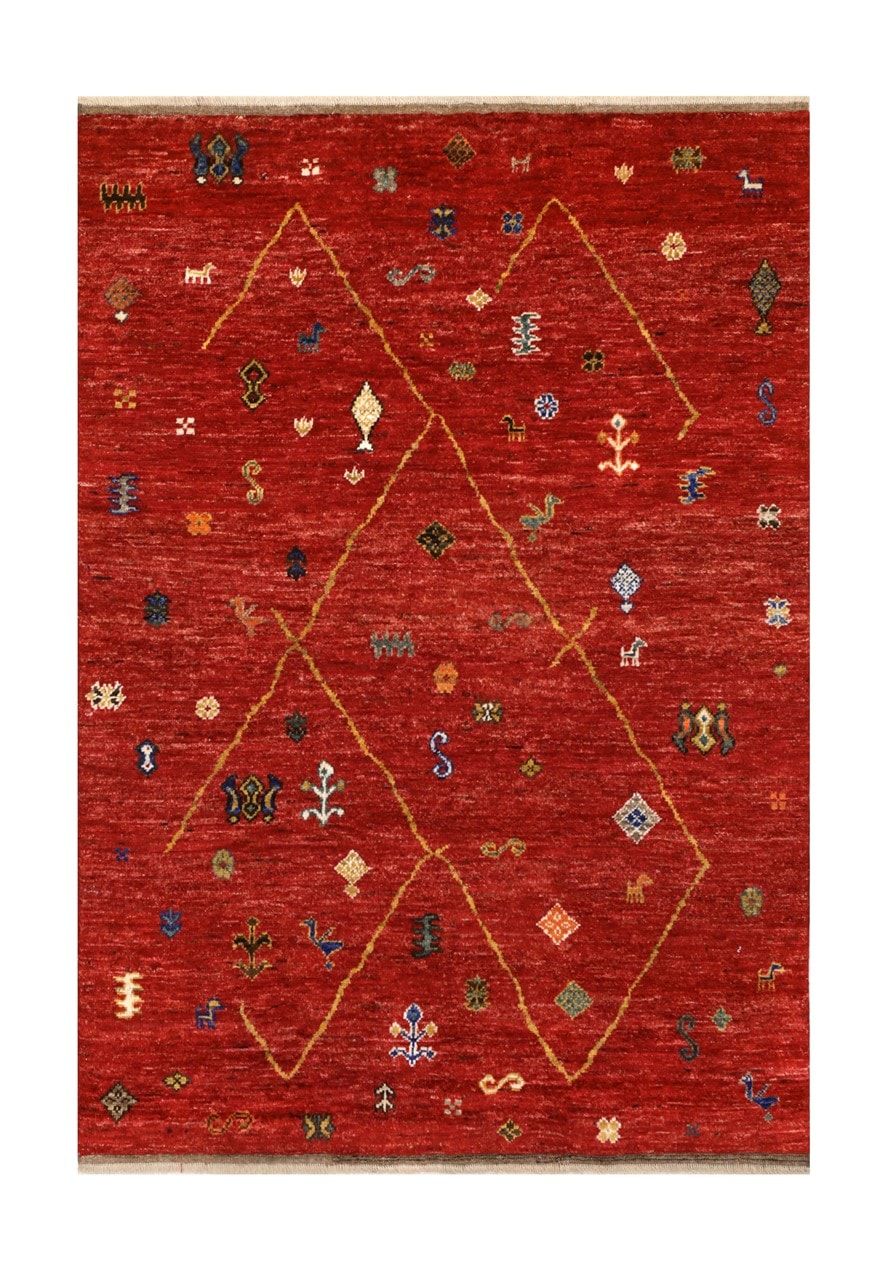 Handmade Tribal Berber Style Rug, 235x170cm