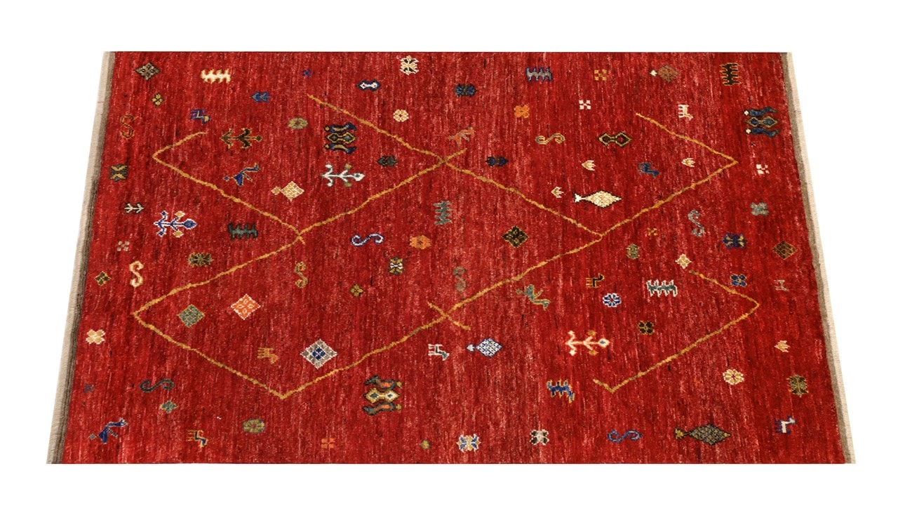 Handmade Tribal Berber Style Rug, 235x170cm