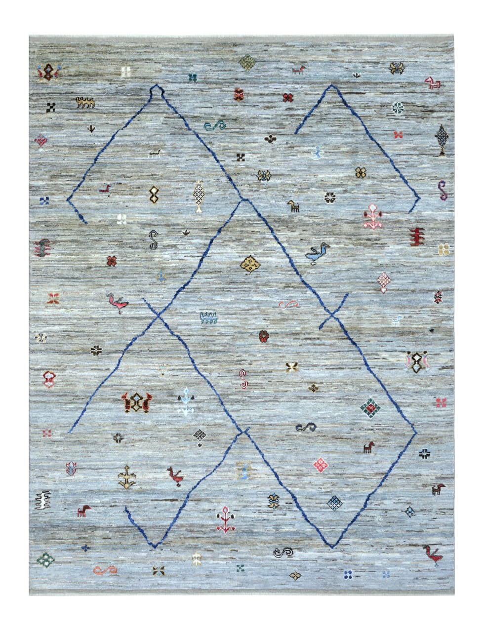 Handmade Tribal Berber Style Rug, 302x230cm