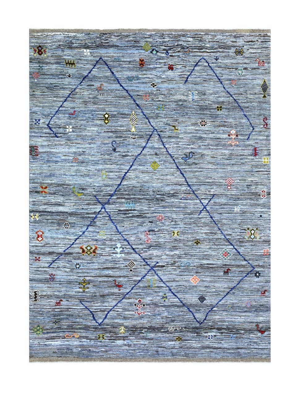 Handmade Tribal Berber Style Rug, 303x232cm
