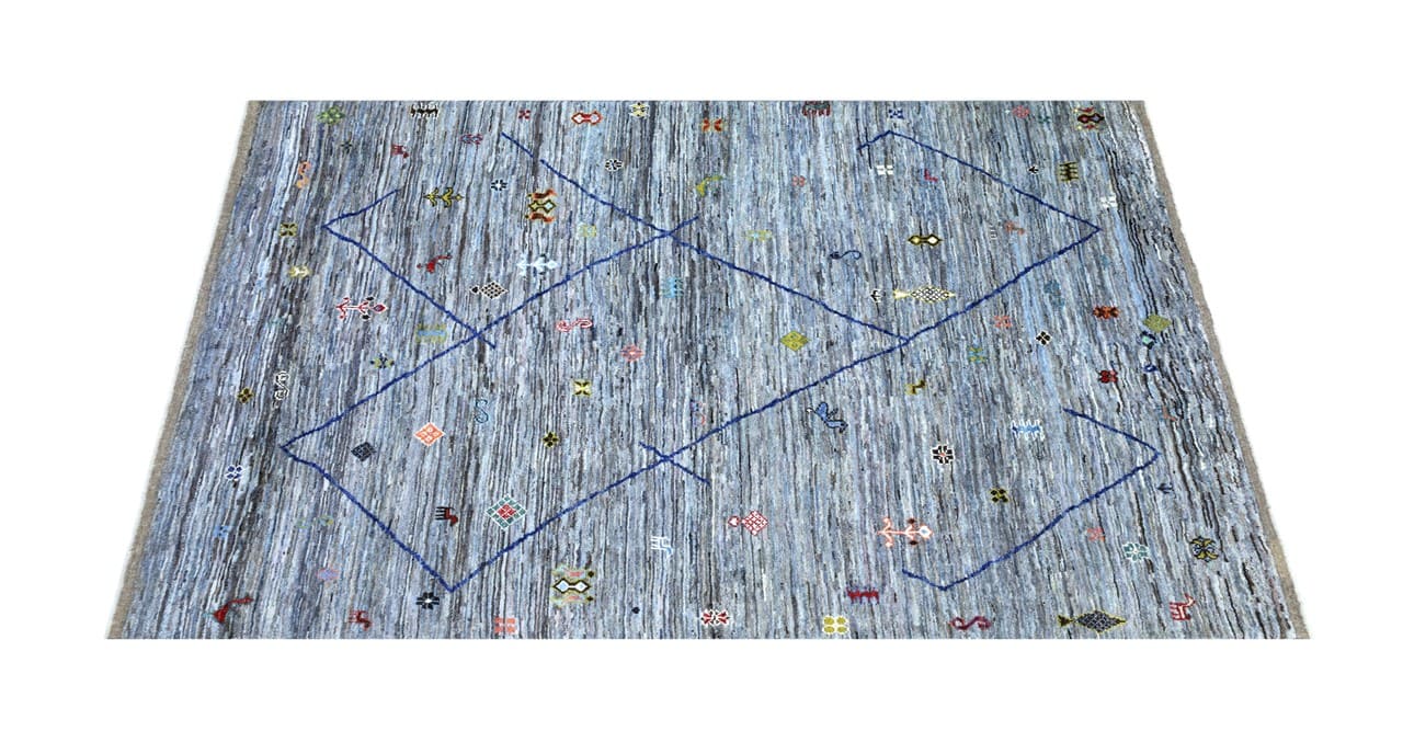 Handmade Tribal Berber Style Rug, 303x232cm