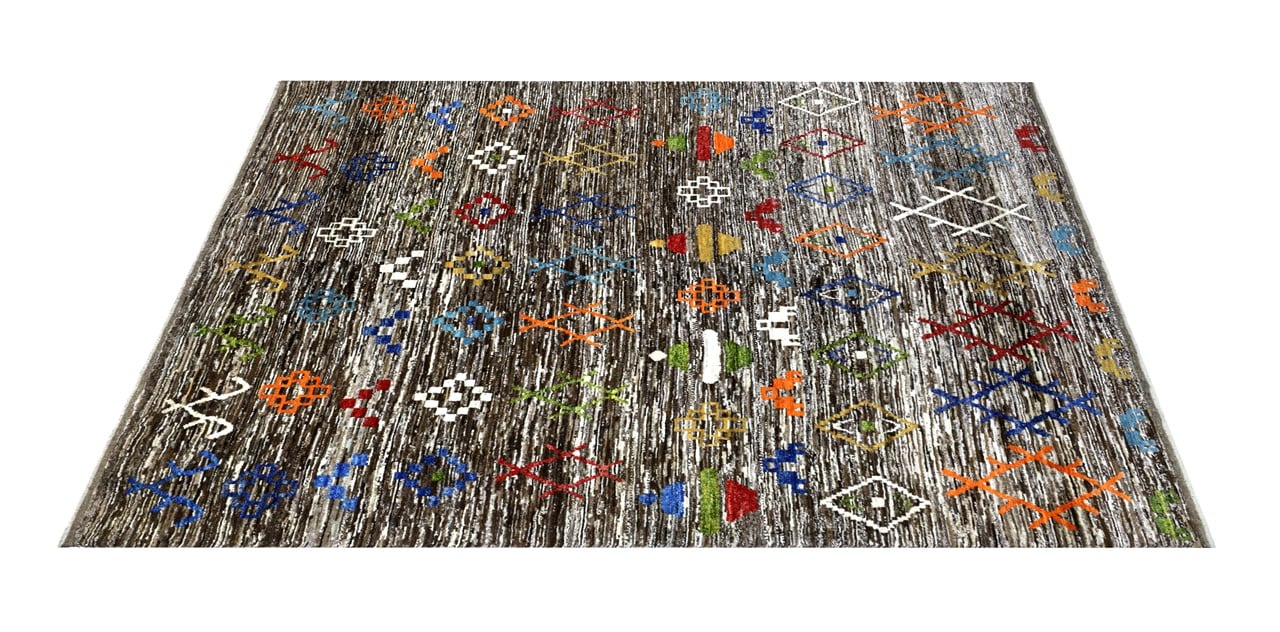 Handmade Tribal Berber Style Rug, 303x246cm