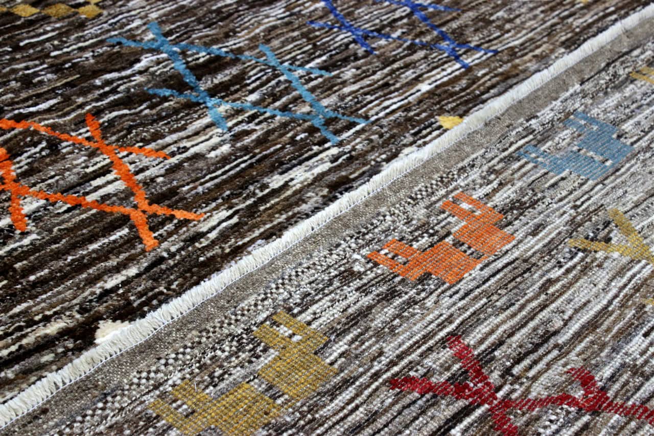 Handmade Tribal Berber Style Rug, 303x246cm