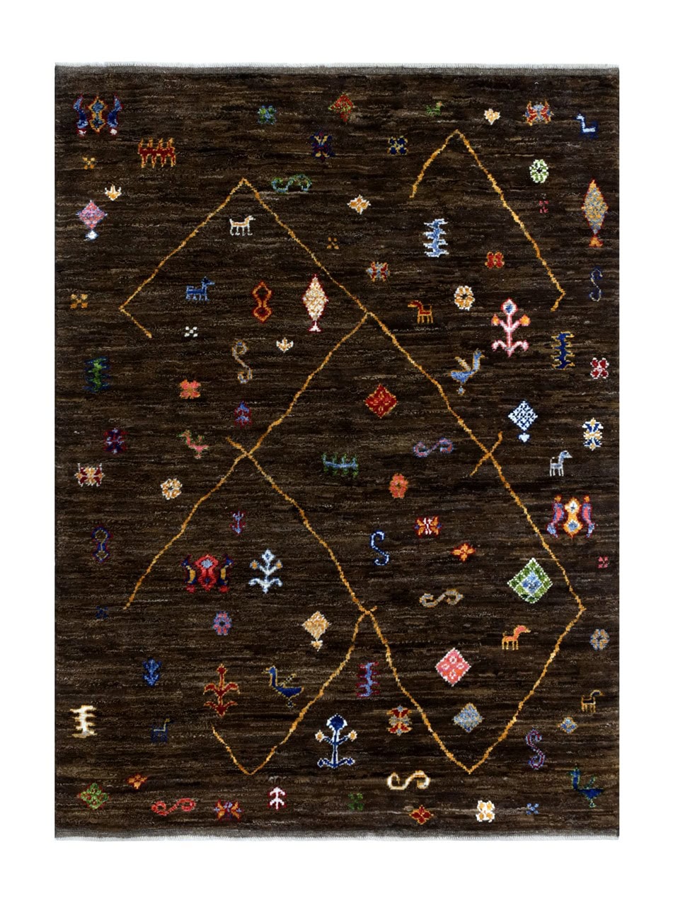 Handmade Tribal Berber Style Rug, 205x154cm