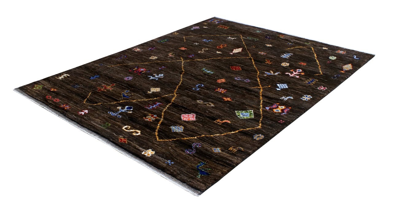 Handmade Tribal Berber Style Rug, 205x154cm