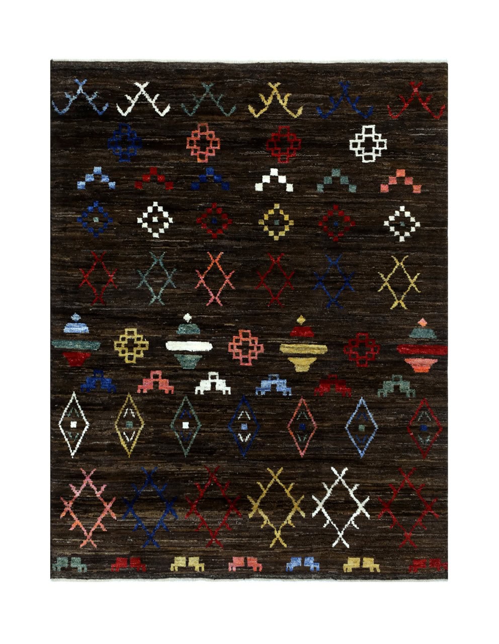 Tappeto stile berbero tribale, fatto a mano 203x160cm