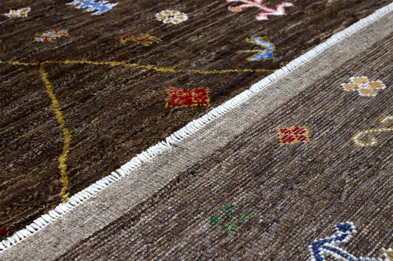 Handmade Tribal Berber Style Rug, 203x156cm