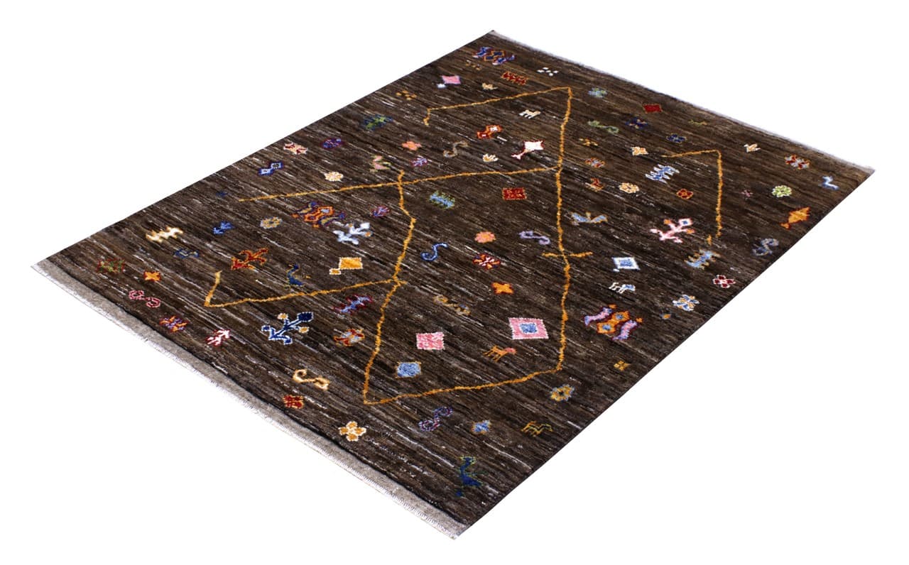 Tappeto stile berbero tribale, fatto a mano 206x153cm