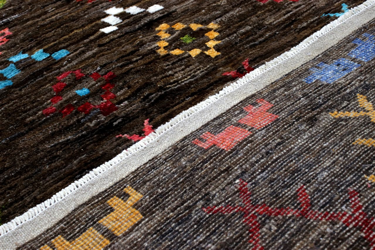 Tappeto stile berbero tribale, fatto a mano 200x152cm