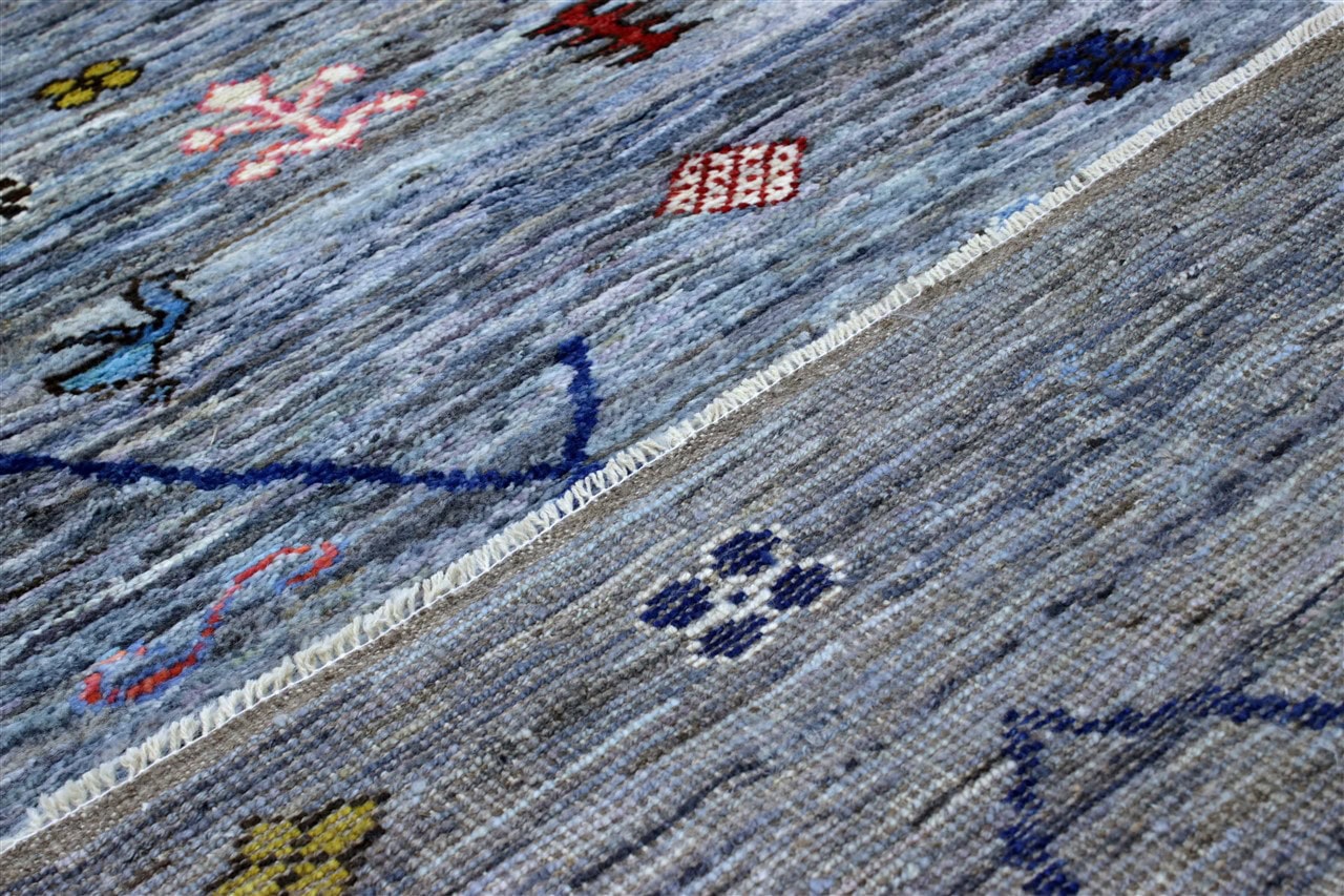 Handmade Tribal Berber Style Rug, 247x179cm