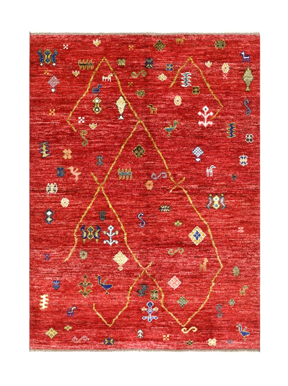 Handmade Tribal Berber Style Rug, 234x176cm