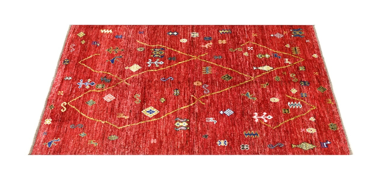 Handmade Tribal Berber Style Rug, 234x176cm