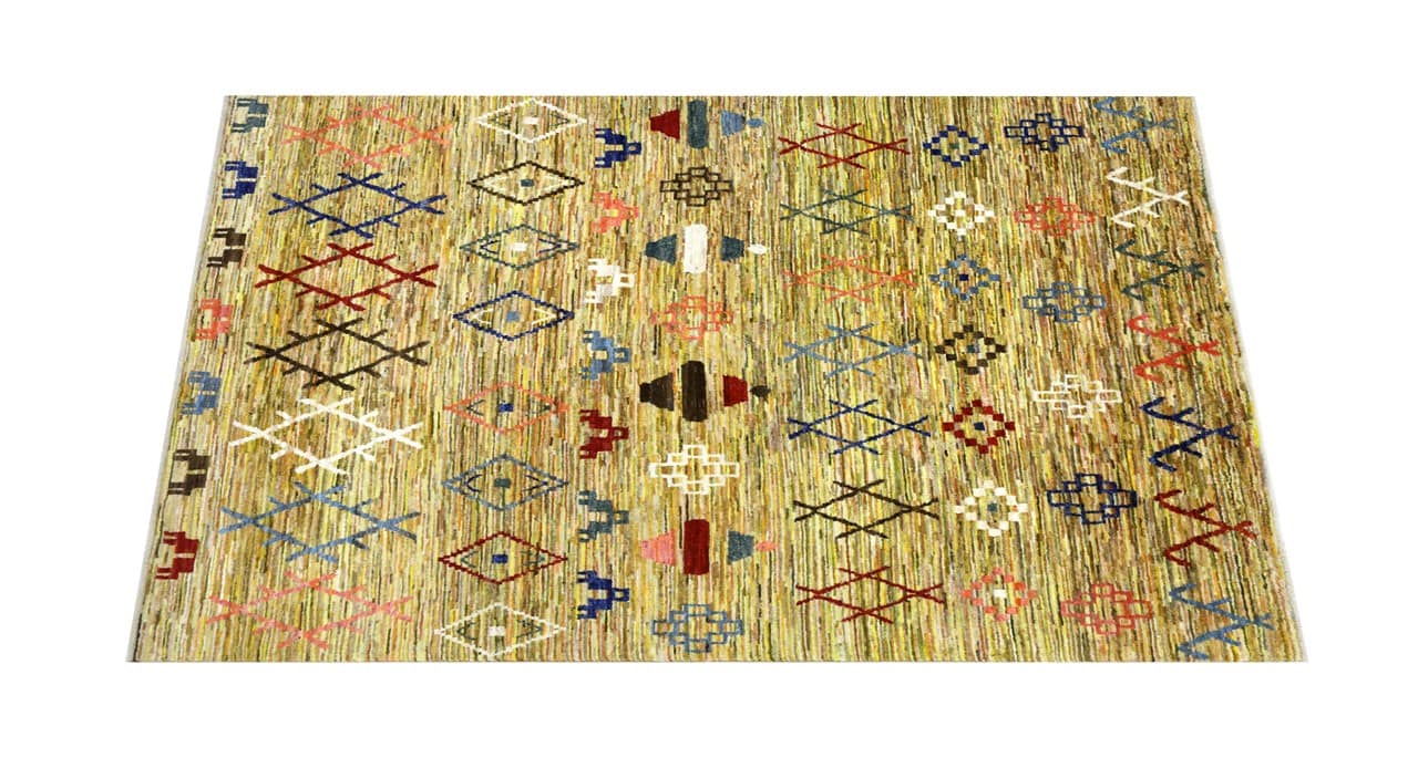 Handmade Tribal Berber Style Rug, 299x236cm