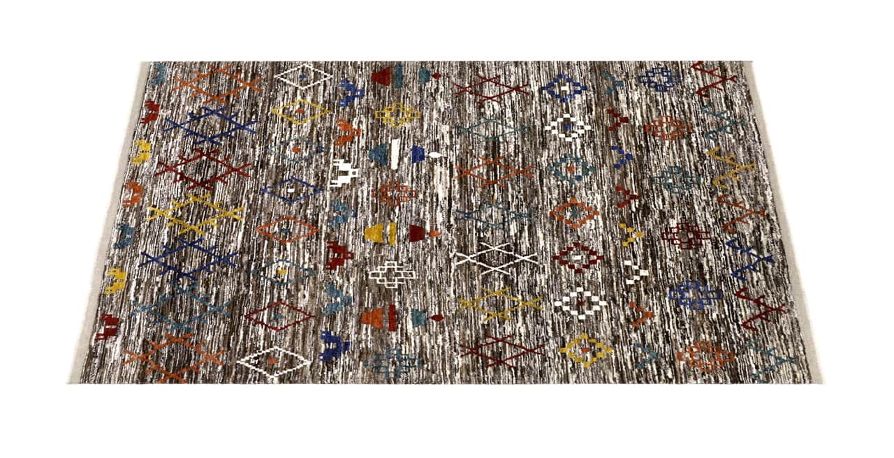 Handmade Tribal Berber Style Rug, 298x238cm