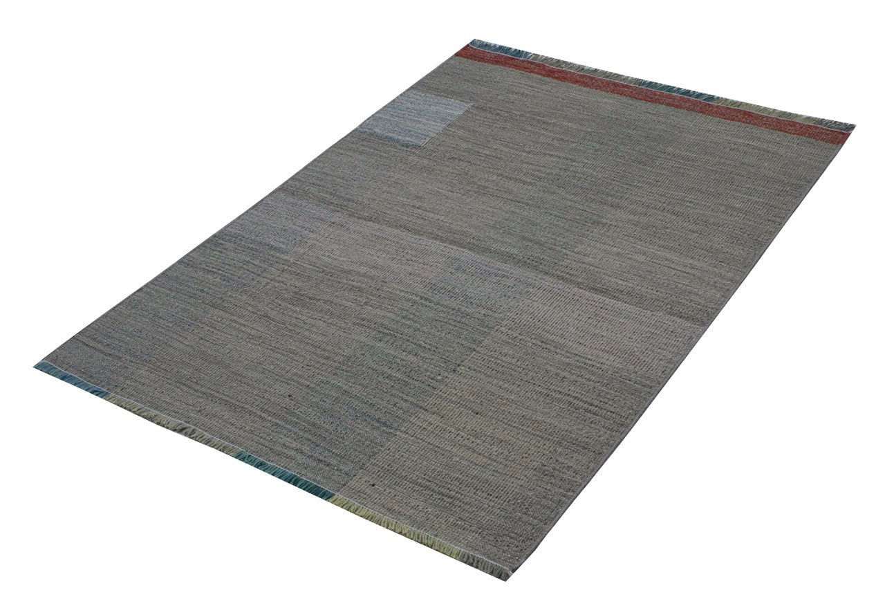 Modern wool Kilim carpet multi 152x101cm