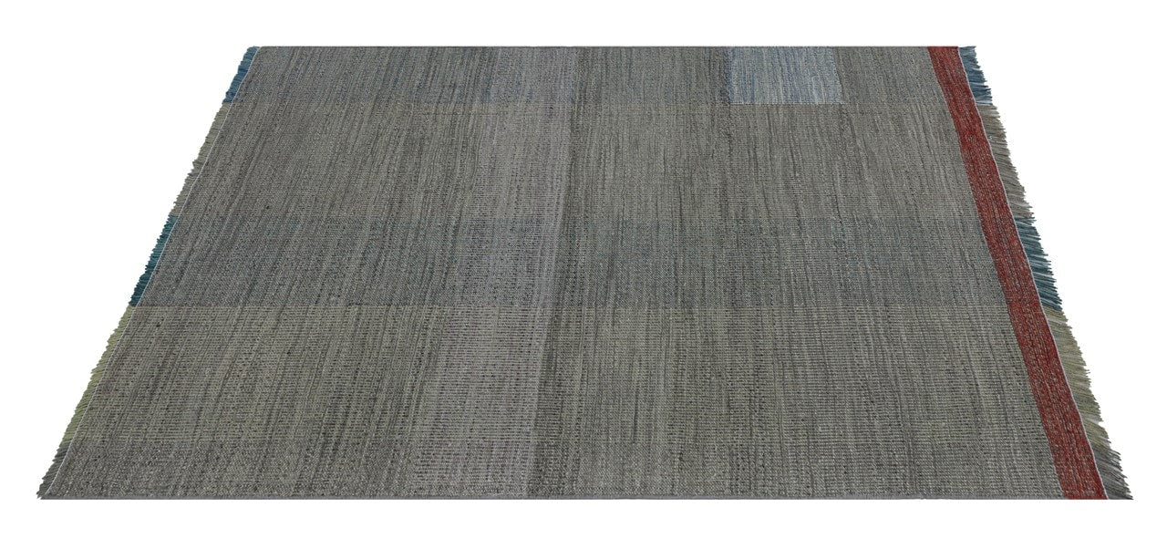 Modern wool Kilim carpet multi 152x101cm