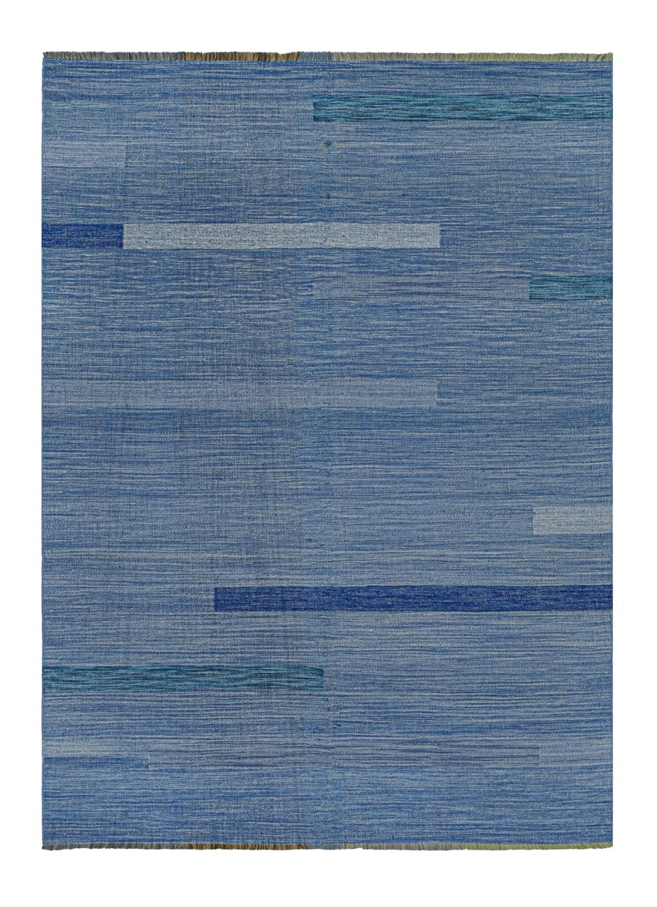 Tappeto Kilim moderno in lana multicolore 297x213cm