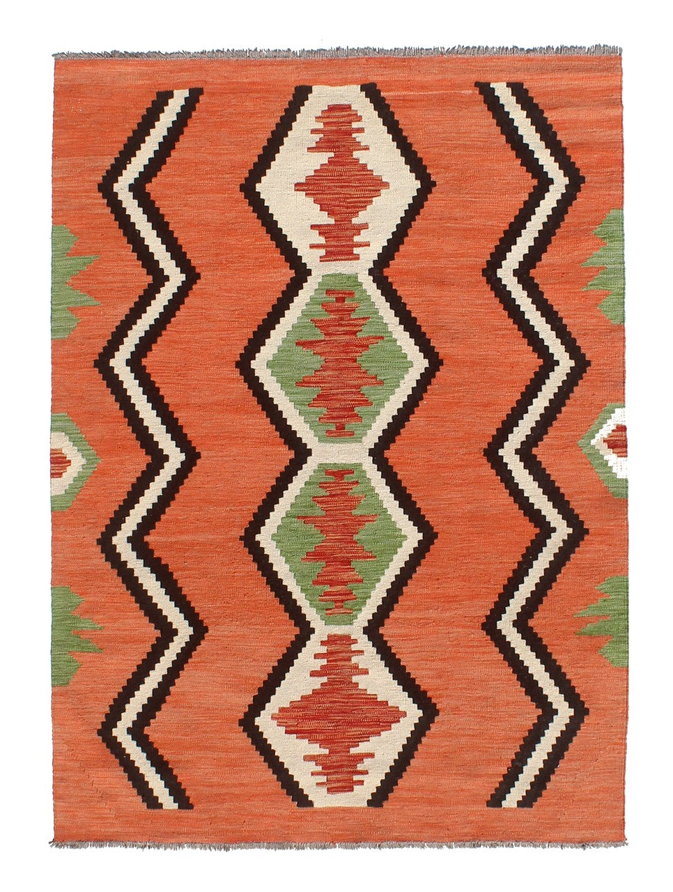 Modern wool Kilim carpet multi 195x150cm