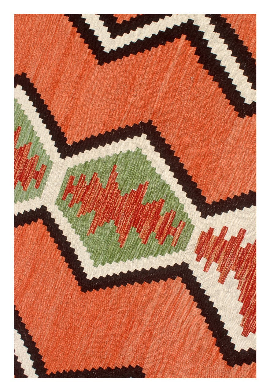 Modern wool Kilim carpet multi 195x150cm
