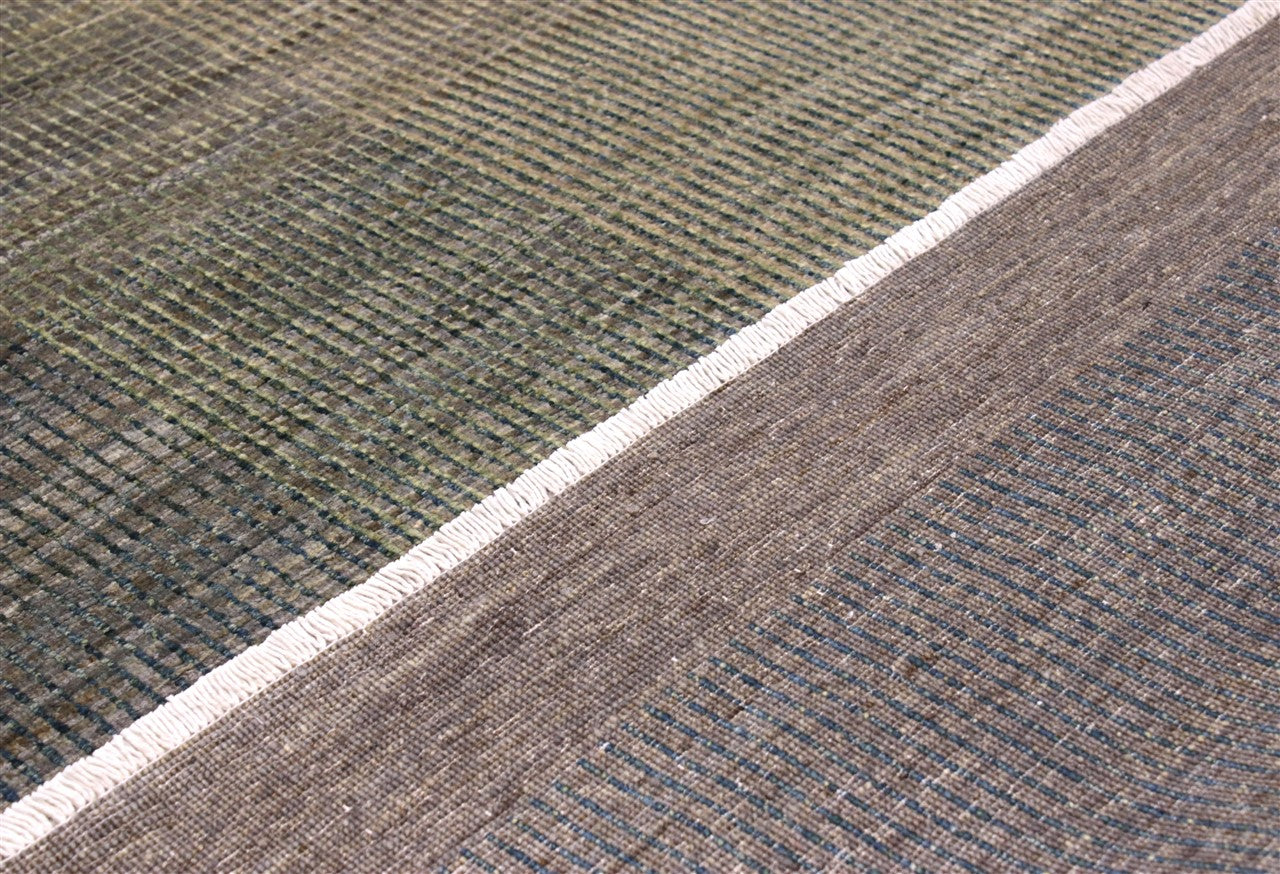 Tappeto Moderno in lana, fatto a mano, design geometrico 204x151cm