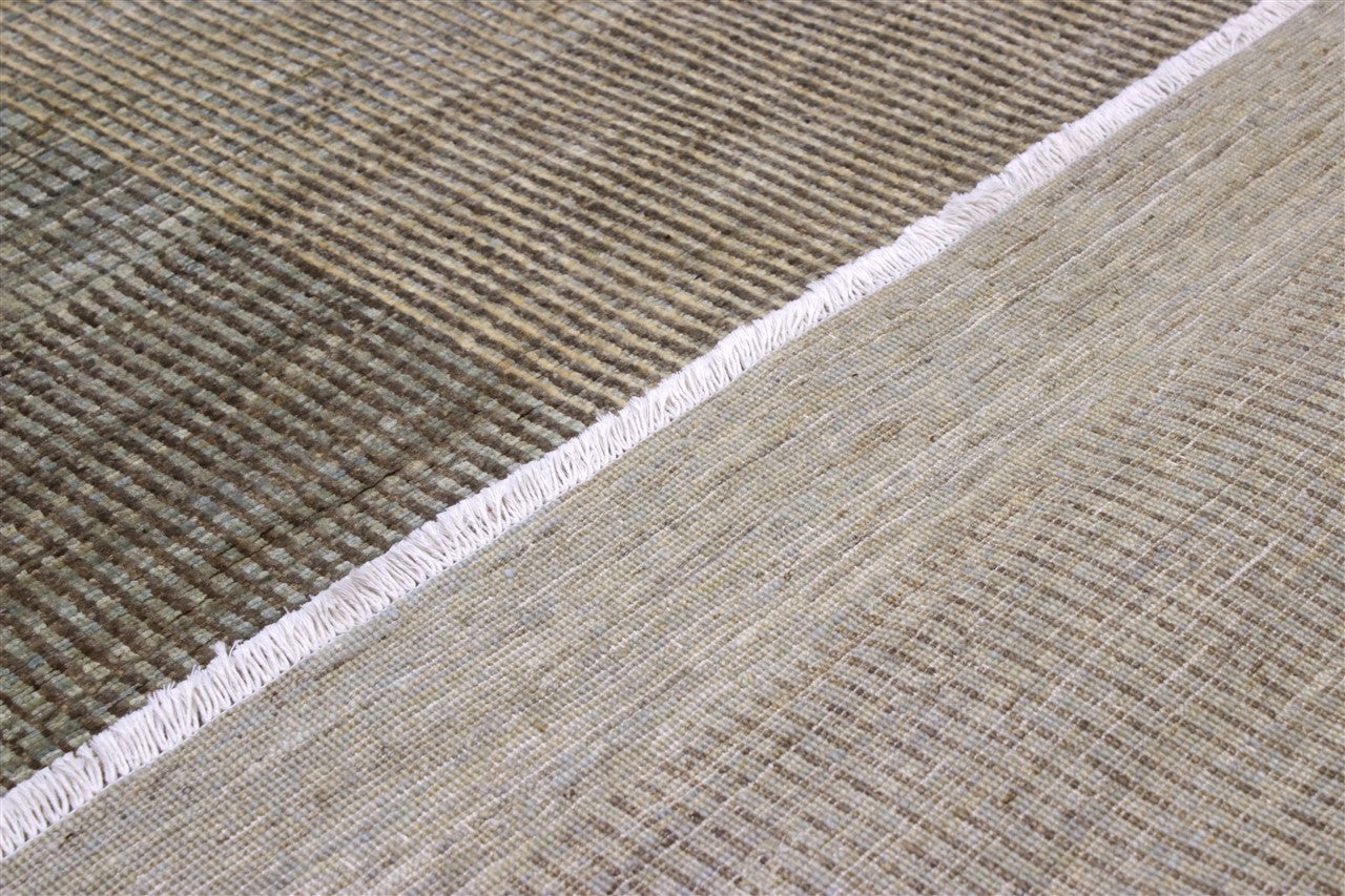 Tappeto Moderno in lana, fatto a mano, design geometrico 211x145cm