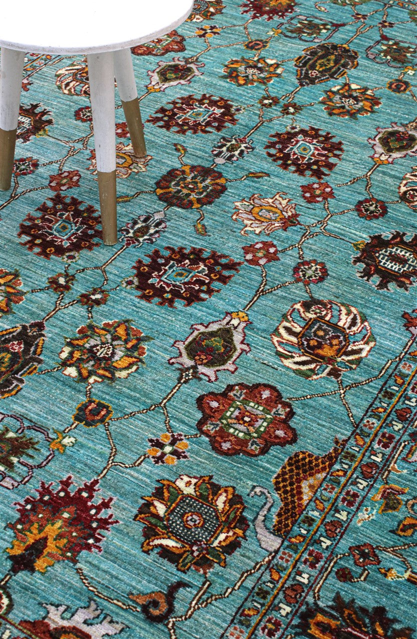 Handmade Ziegler Decorative Floral Rug, 250x177cm